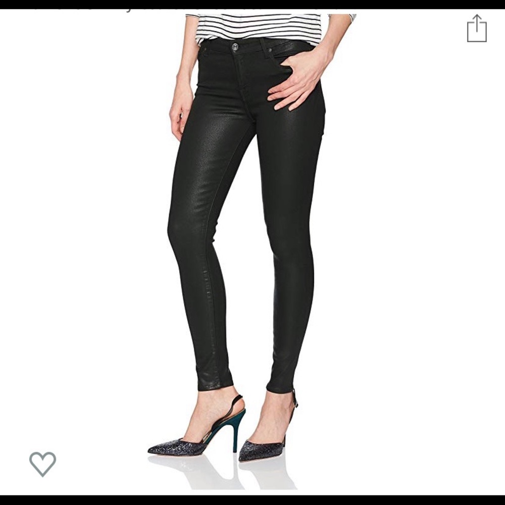 7 for all mankind Coated Skinny Jeans